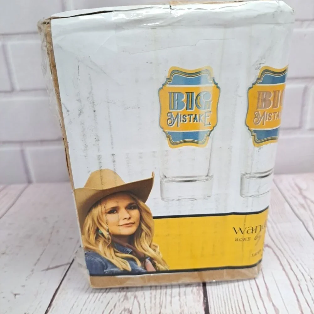Wanda June‎ Home by Miranda Lambert 4 Piece 2.2 Ounce Shot Glass Set Big Mistake